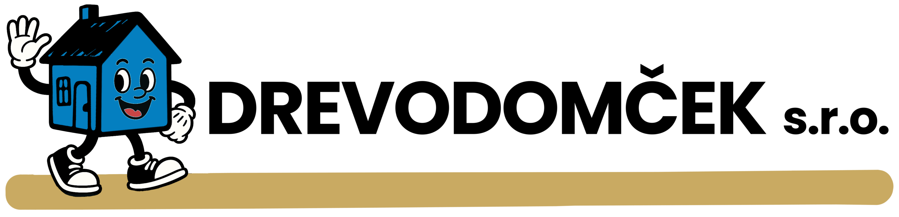 Logo 2026 DREVODOMČEK s.r.o. 3860x932 png